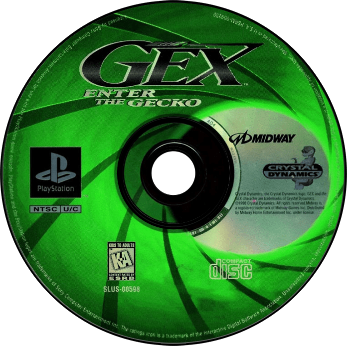 Gex Enter the Gecko media 7 for Playstation
